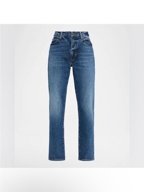 Frame Denim The Borrowed Ankle Jeans Blue Straight Leg Jeans Escape size 27 $248